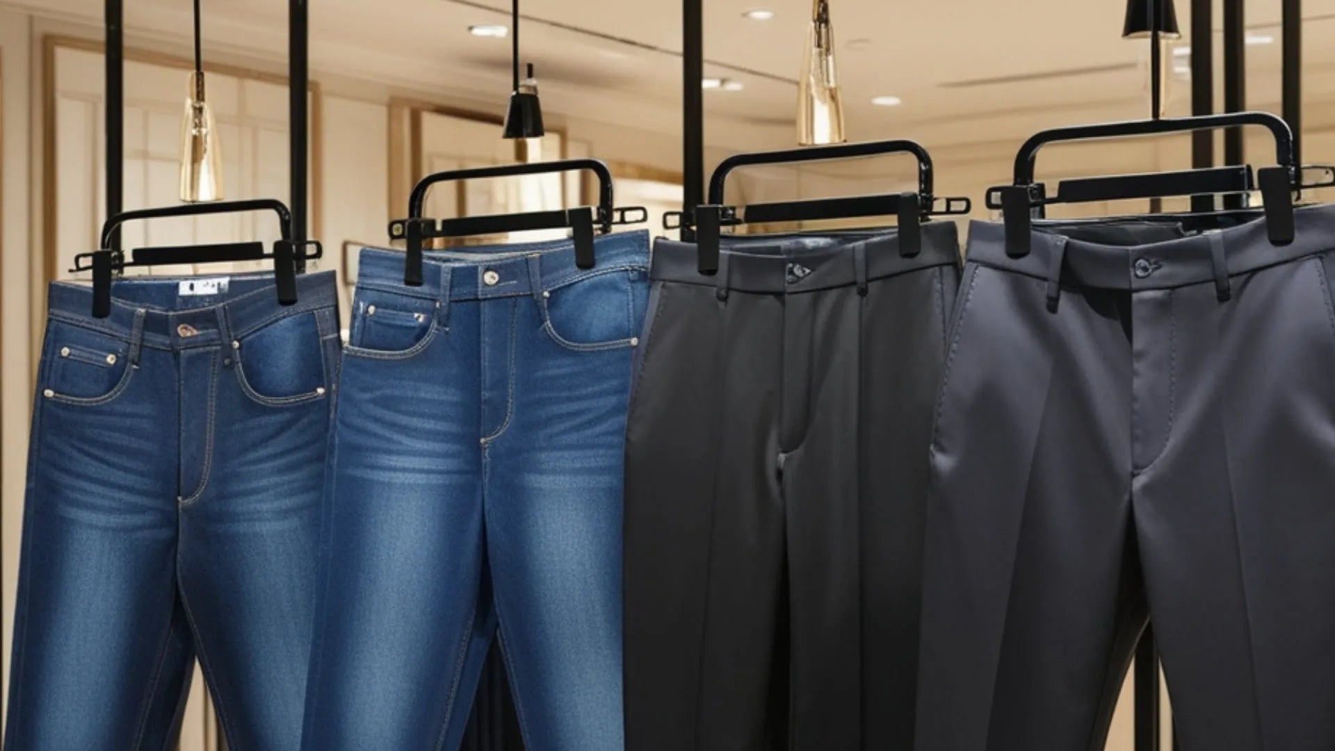 Produzione Grucce per Pantaloni & Jeans
