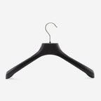 Gruccia anatomica personalizzabile  – gruccia per cappotti – gruccia in plastica riciclata rivestita in velluto – CA45 - depla
