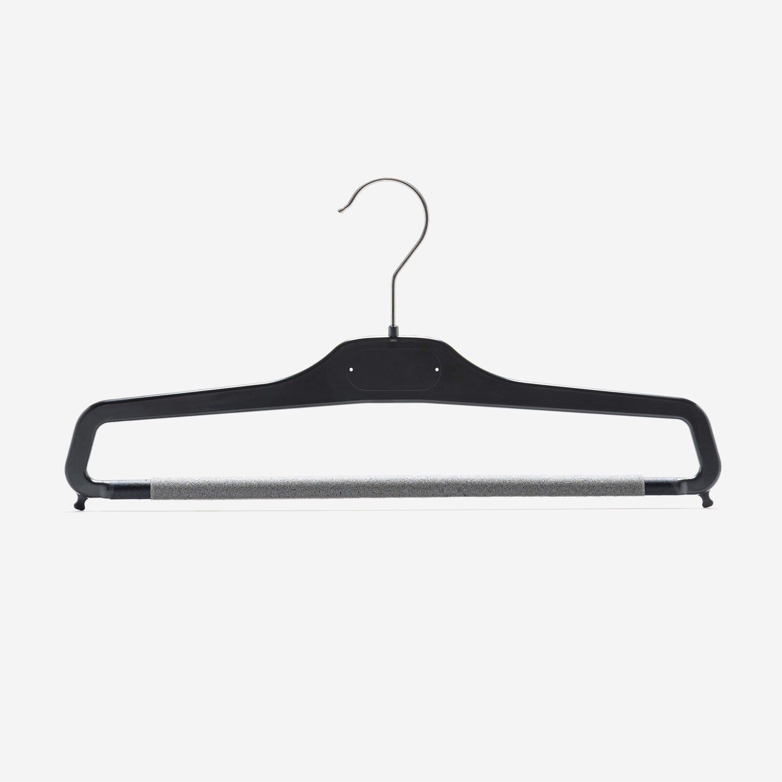 Gruccia personalizzabile – gruccia per pantaloni – gruccia in plastica riciclata nera – P3SP - depla