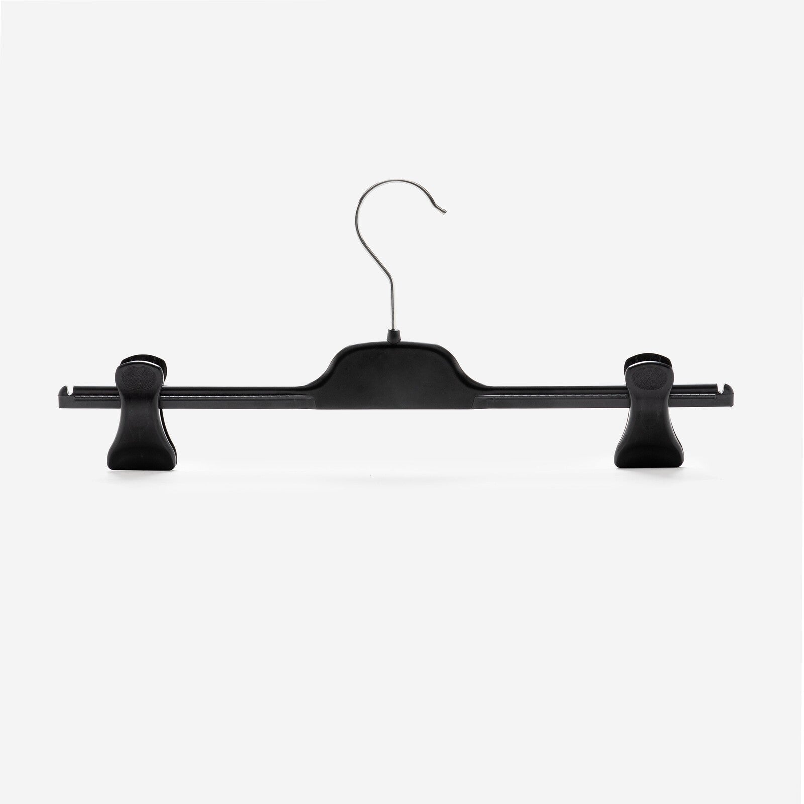 Gruccia personalizzabile – gruccia per gonne – gruccia in plastica riciclata nera – PM46 - depla