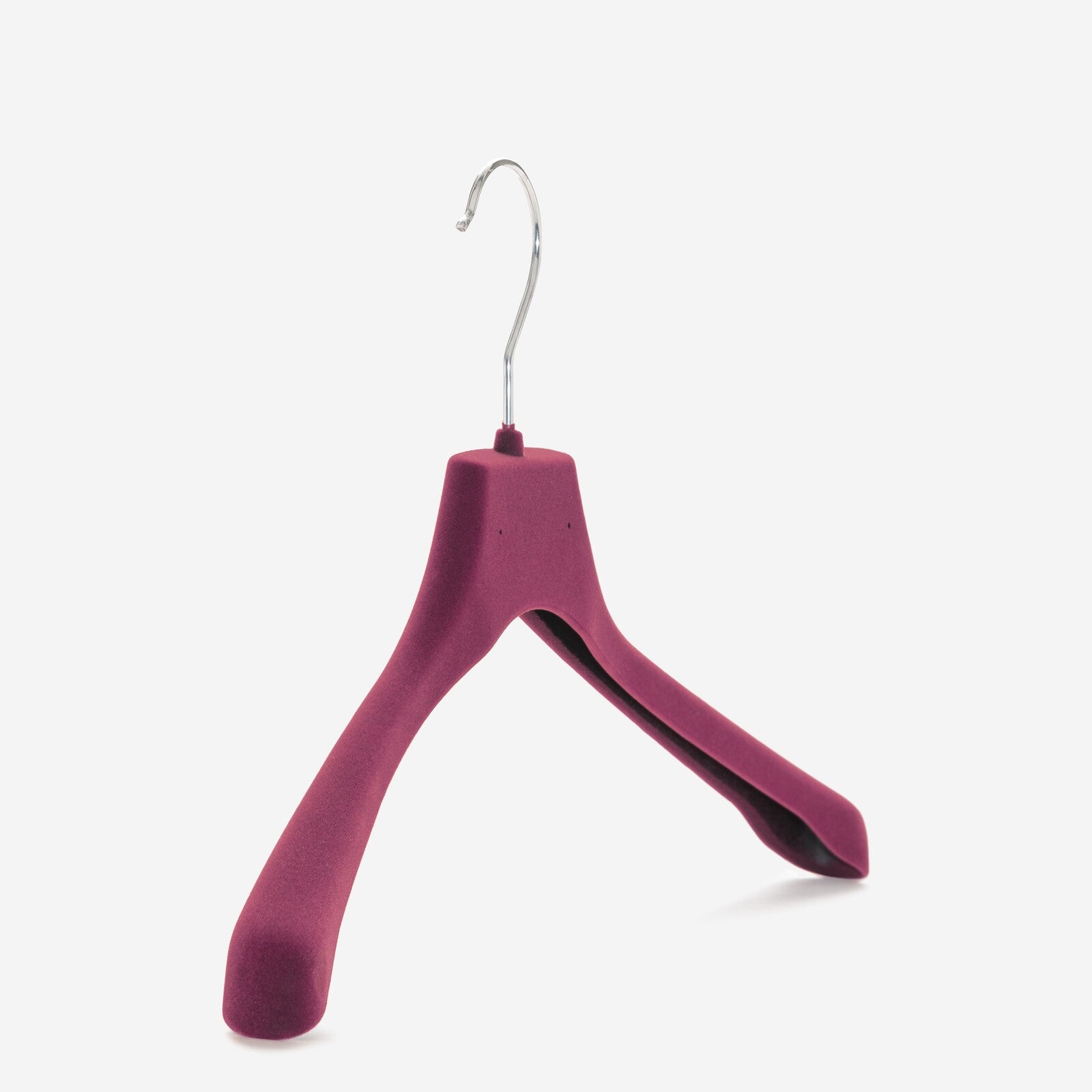 Gruccia anatomica personalizzabile  – gruccia per abiti – gruccia in plastica riciclata rivestita in velluto – C4 - depla