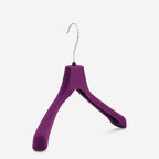 Gruccia anatomica personalizzabile  – gruccia per abiti – gruccia in plastica riciclata rivestita in velluto – C4 - depla