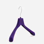 Gruccia anatomica personalizzabile  – gruccia per abiti – gruccia in plastica riciclata rivestita in velluto – C4 - depla