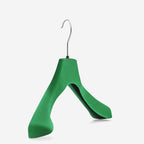 Gruccia anatomica personalizzabile  – gruccia per cappotti – gruccia in plastica riciclata rivestita in velluto – CAN36 - depla