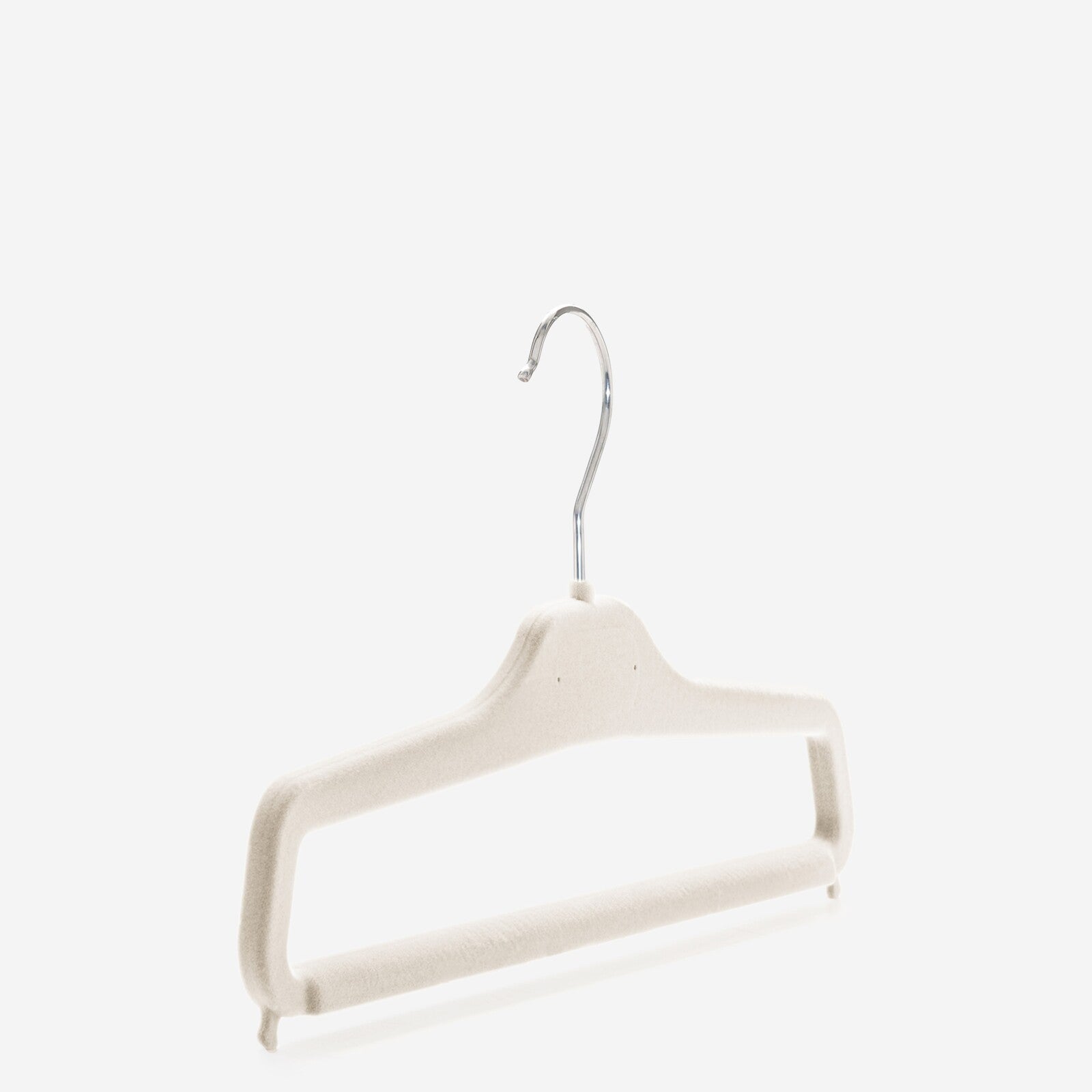 Gruccia personalizzabile – gruccia per pantaloni – gruccia in plastica riciclata rivestita in velluto – P3 - depla