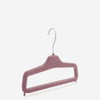 Gruccia personalizzabile – gruccia per pantaloni – gruccia in plastica riciclata rivestita in velluto – P3 - depla