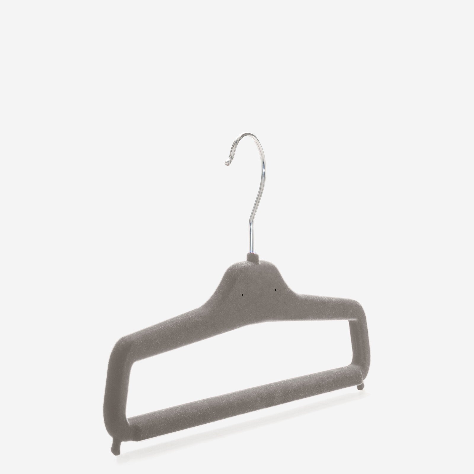 Gruccia personalizzabile – gruccia per pantaloni – gruccia in plastica riciclata rivestita in velluto – P3SP - depla