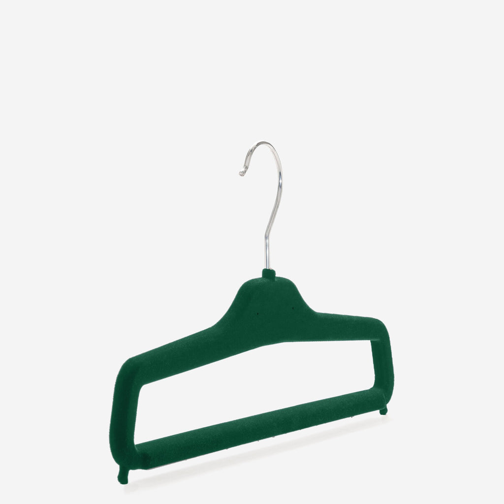 Gruccia personalizzabile – gruccia per pantaloni – gruccia in plastica riciclata rivestita in velluto – P3SP - depla