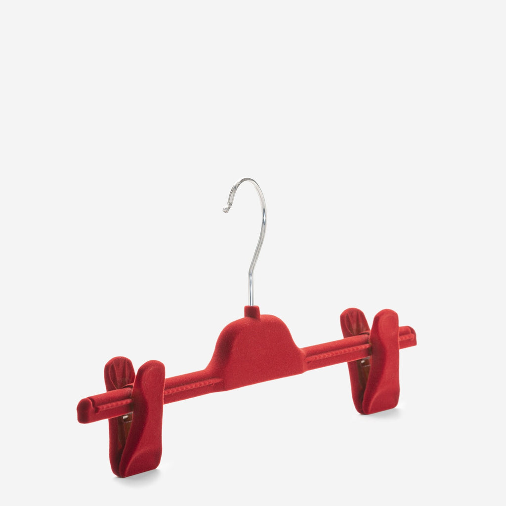 Gruccia personalizzabile – gruccia per gonne – gruccia in plastica riciclata rivestita in velluto – PM30 - depla